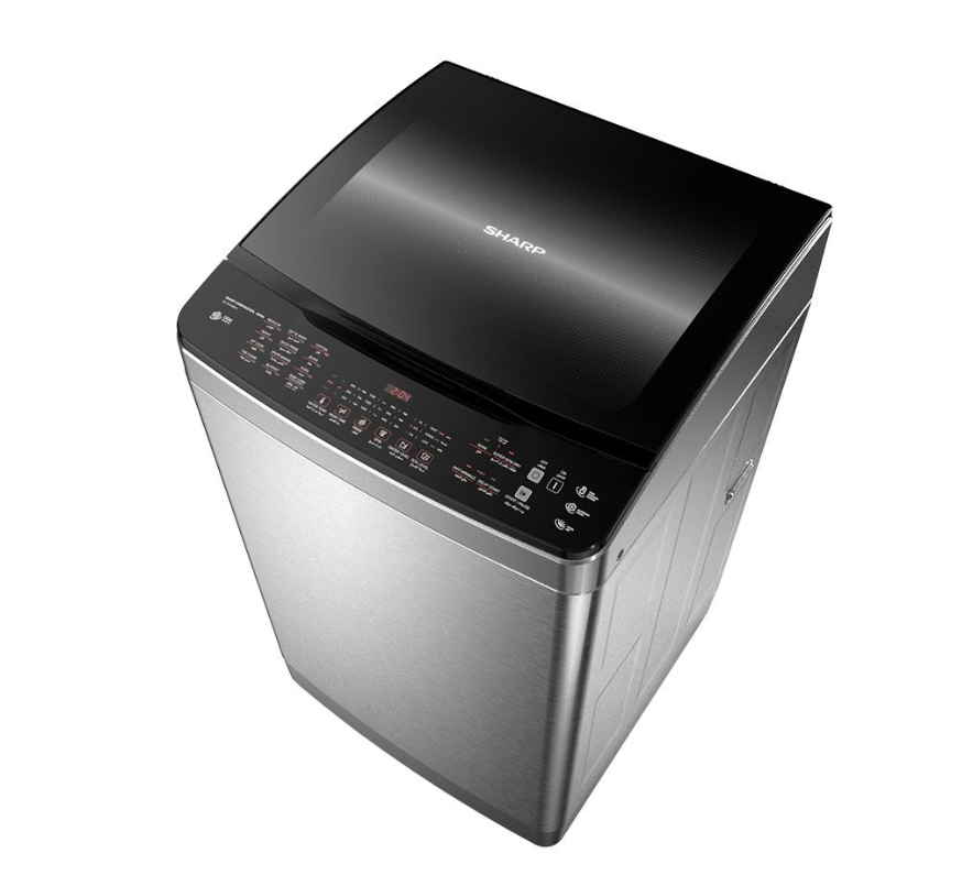 SHARP Washing Machine 15 Kg Inverter Pump Stainless ES-TD15GSSP