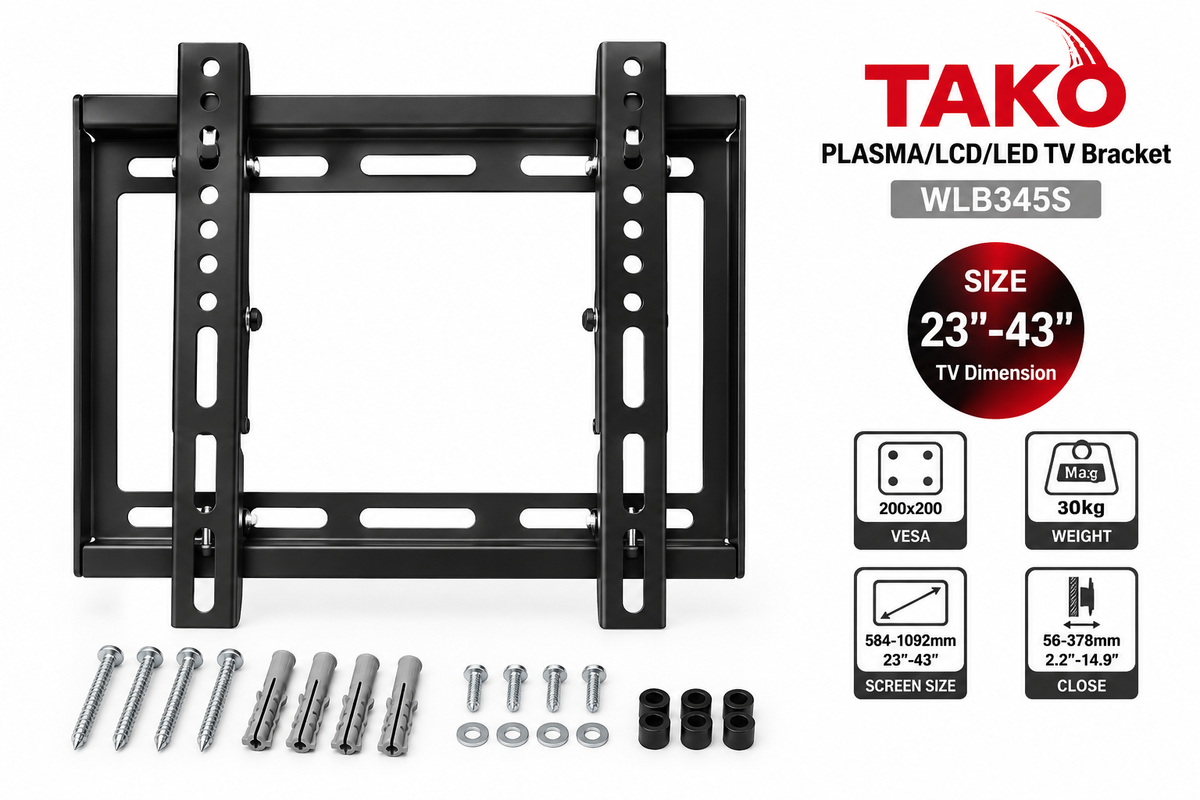 TAKO WLB345S TV Wall Mount Fixed Bracket / 23"–42"