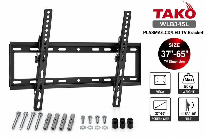 TAKO WLB345L TV Wall Mount Fixed Bracket / 37"–85"