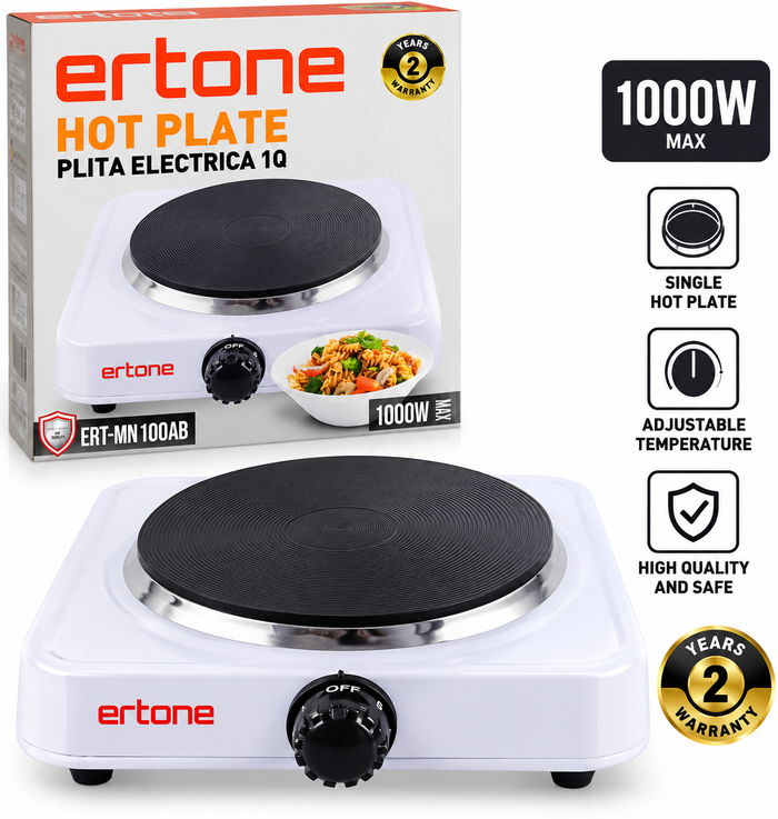 Ertone ERT-MN100AB Electric Hot Plate /1000W