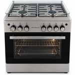 Technomatic I-6020 Freestanding Gas Cooker /4 Burners /Gas Oven /Stainless Steel