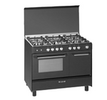 Meireles G 5006 ADT FF ME BL Freestanding Gas Cooker / Black.