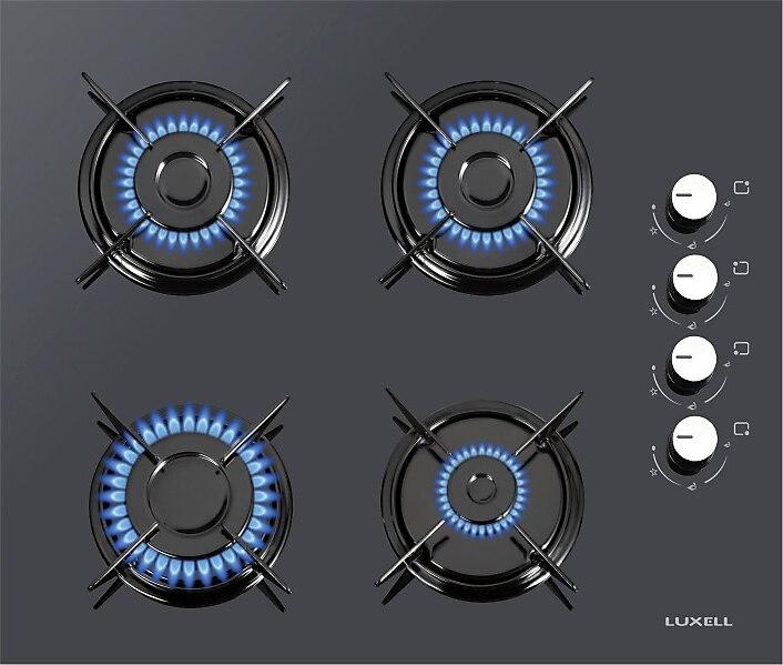 Luxell C6-40BT Built-In Gas Oven /60cm /Gas Grill /Black /Made in Turkey