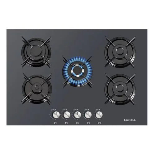Luxell C7-50BT Built-In Gas Hob – 5 Burners /Black /Made in Turkey