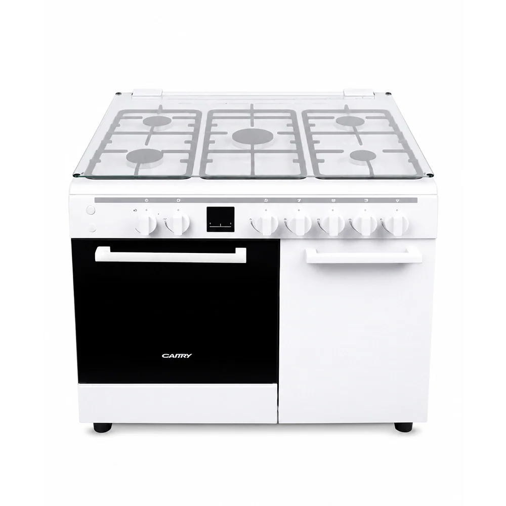 Camry CY-FSSD904GIFCW 90×60 cm Gas Cooker / 5 Burners / Digital Timer / White
