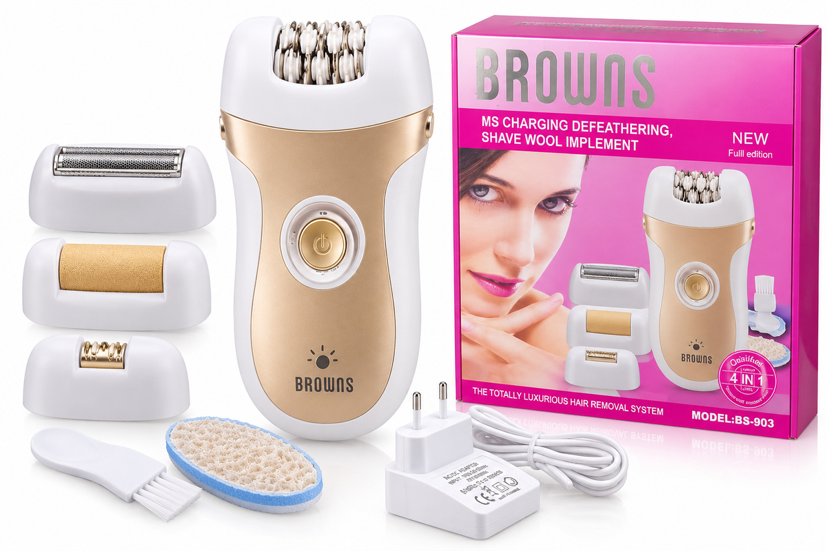 Browns BS-903 4-in-1 Ladies Epilator & Hair Removal System