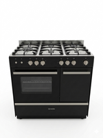 Meireles G 5006 ADT FF ME BL Freestanding Gas Cooker / Black.