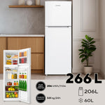 Kumtel HTMF-270 Double Door Refrigerator / No Frost /White.