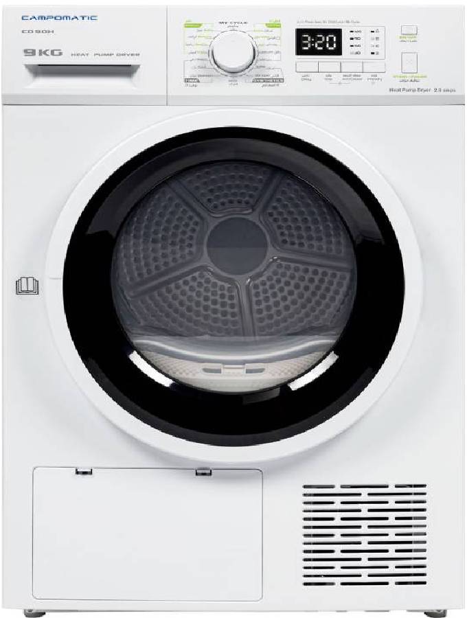 Campomatic White Heat Dryer 9KG - CD90H