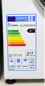 GoldStar GS-FRONT9000 / 9KG/ White  /1400 RPM spin speed