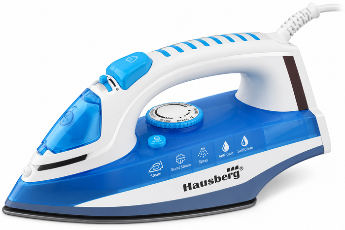 Hausberg Steam Iron / 2300W / Ceramic-Enamel Soleplate